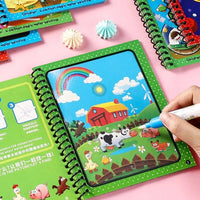 3 in 1 - Kids Learning Deal (4 Sank Magic Book + Water Magic Book + 8.5 Inches Writing Tablet)