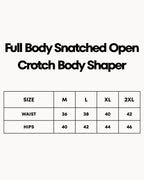 Waist Trainer Full Body Shapers Bodysuit Open Crotch Body Shaper