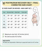 3 in 1 Postpartum Belly Band Waist Shapewear Recovery Girdle After Birth Support -Cuticolor