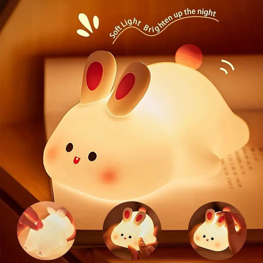 Rabbit LAMP -  Cute Silicone Led Night Light Usb Rechargeable Touch Control