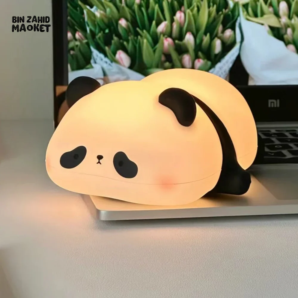 Cute Silicone Led Night Lamp - Usb Rechargeable & Touch Control