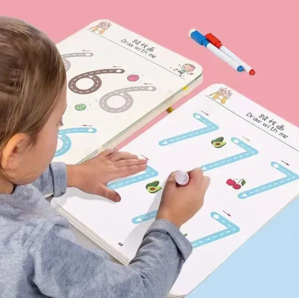 Reusable Magical Tracing Workbook For Kids (64 Pages)