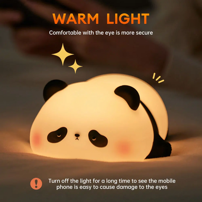 PANDA LAMP -  Cute Silicone Led Night Light Usb Rechargeable Touch Control